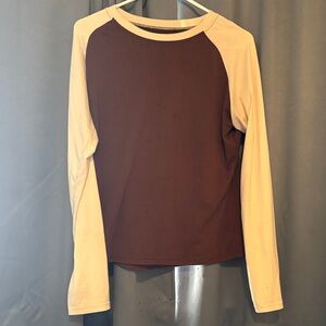 Source Unknown Two-Tone Long Sleeve Top